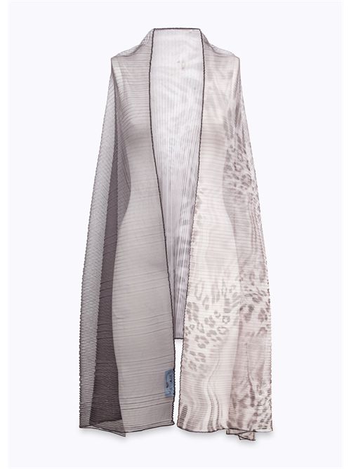 Stola in tulle plissé animalier BLUGIRL BLUMARINE | NA6012J3895/P9401